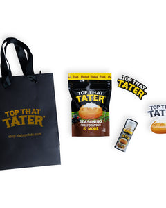 Tater-ize your spud swag with gift bags, boxes and stickers