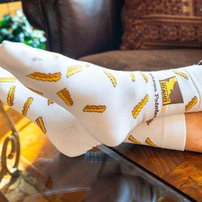 French Fry Socks-White