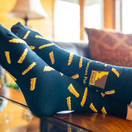 French Fry Socks-Black