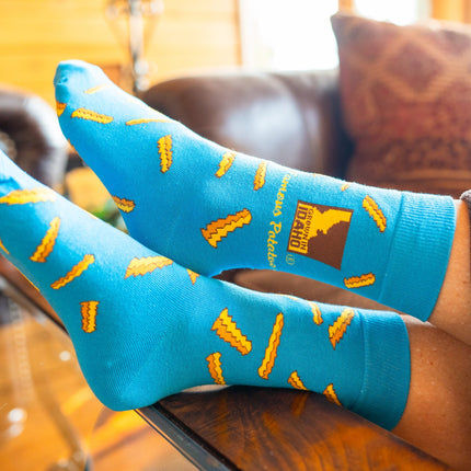French Fry Socks-Blue
