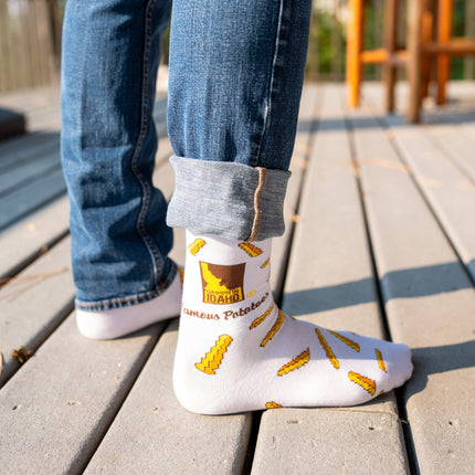 French Fry Socks-White