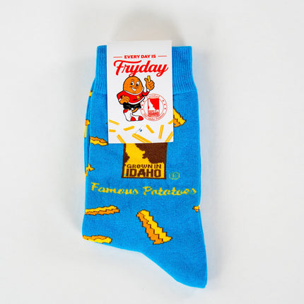 French Fry Socks-Blue