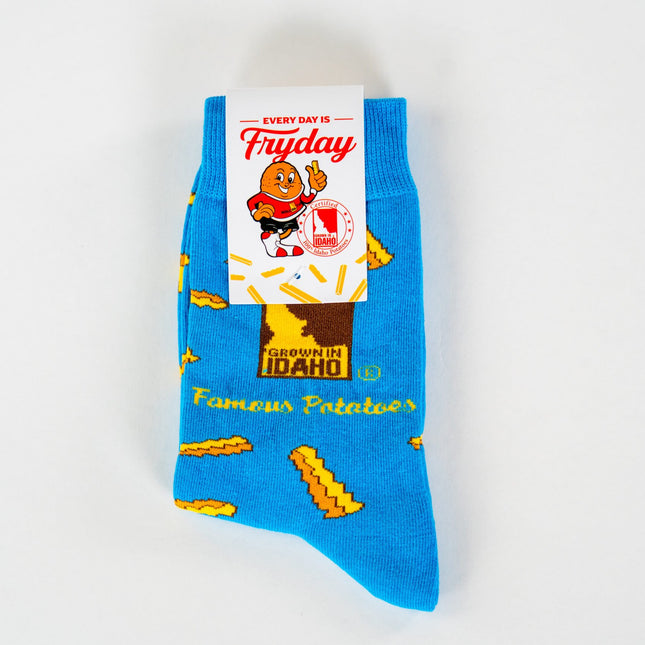 French Fry Socks-Blue