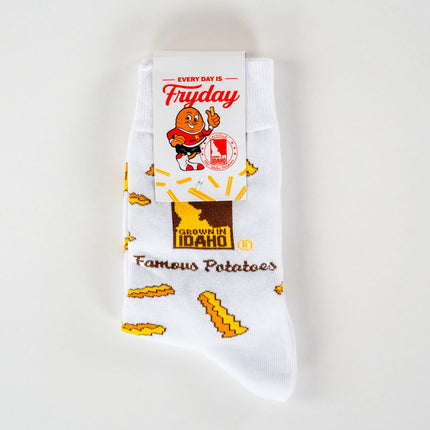 French Fry Socks-White