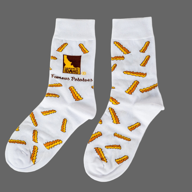 French Fry Socks-White