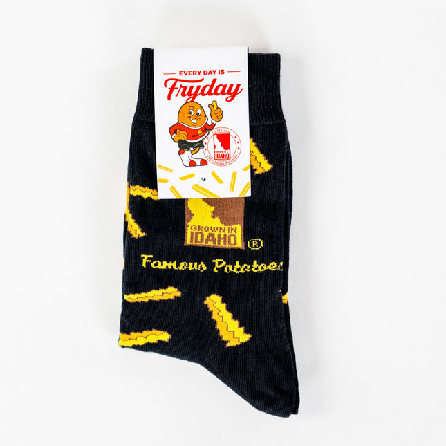 French Fry Socks-Black