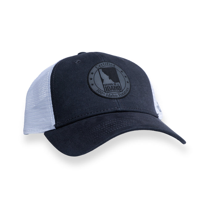 Baseball Hat, White & Charcoal