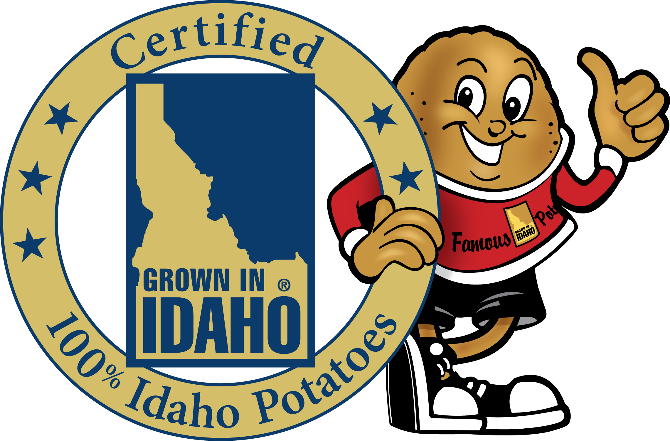 Diseño PNG Y SVG De La Pegatina Del Estado De Idaho. Para Camisetas