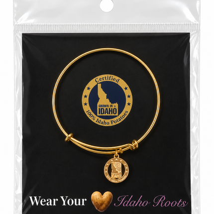 Bracelet with Logo Charm-Gold Plated