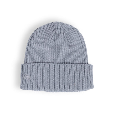 Beanie, Grey with Leather Logo