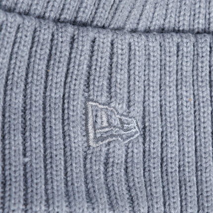 Beanie, Grey with Leather Logo