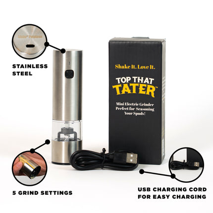 Electric Mini Seasoning Grinder – 5 Settings